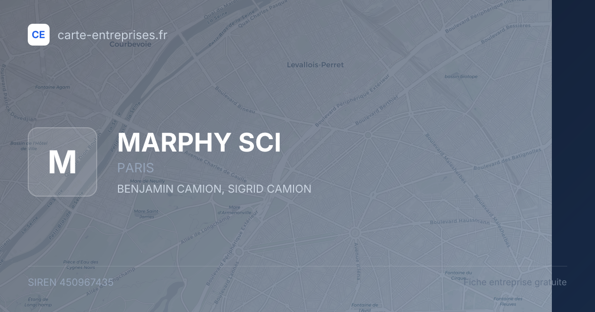 MARPHY SCI — 450967435 — fiche entreprise
