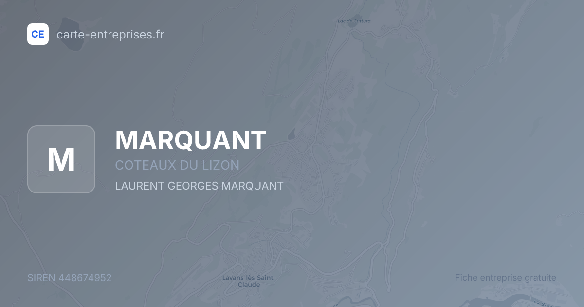 MARQUANT — 448674952 — fiche entreprise