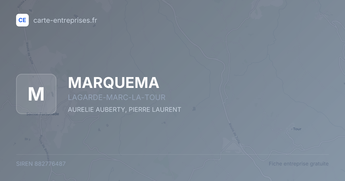 MARQUEMA — 882776487 — fiche entreprise