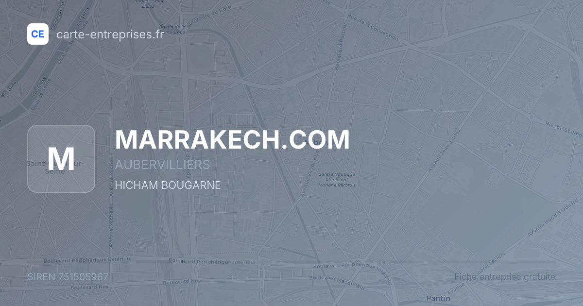 MARRAKECH.COM — 751505967 — fiche entreprise