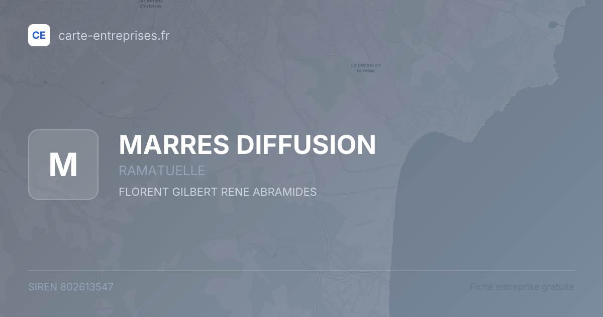 MARRES DIFFUSION — 802613547 — fiche entreprise