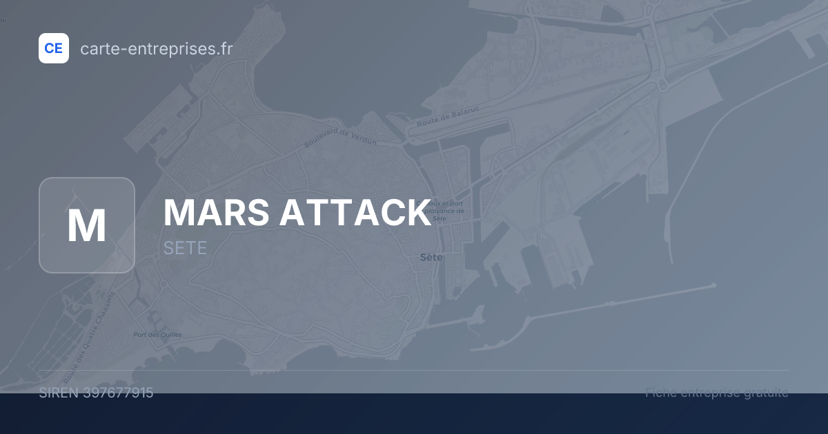 MARS ATTACK — 397677915 — fiche entreprise