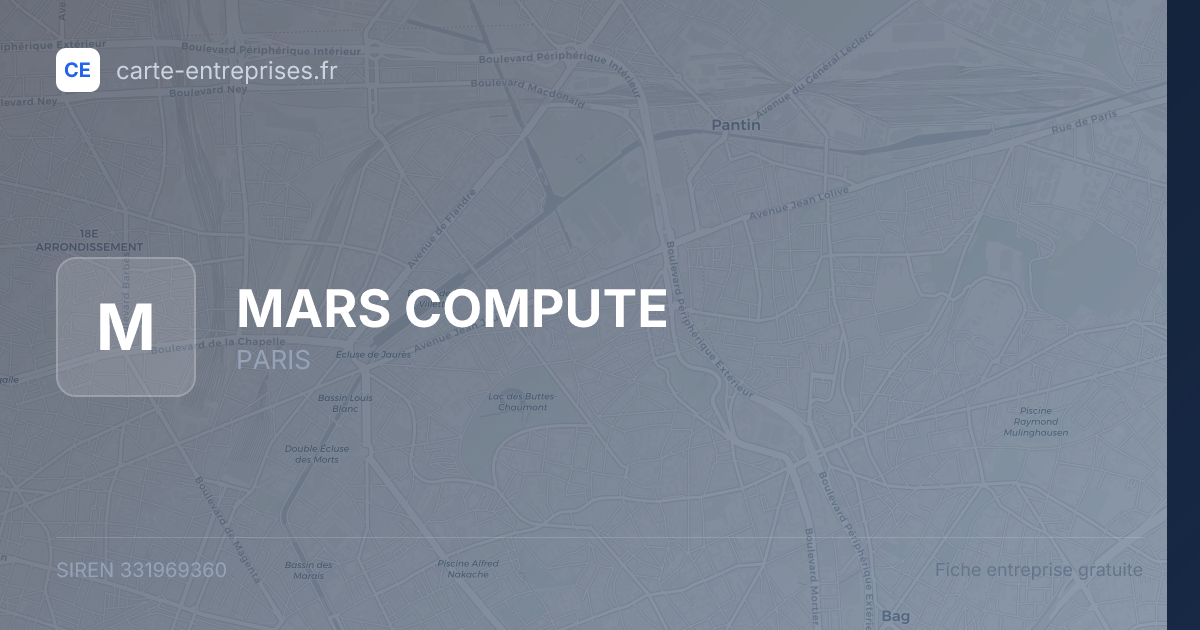 MARS COMPUTE — 331969360 — fiche entreprise