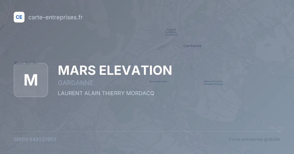 MARS ELEVATION — 849237953 — fiche entreprise