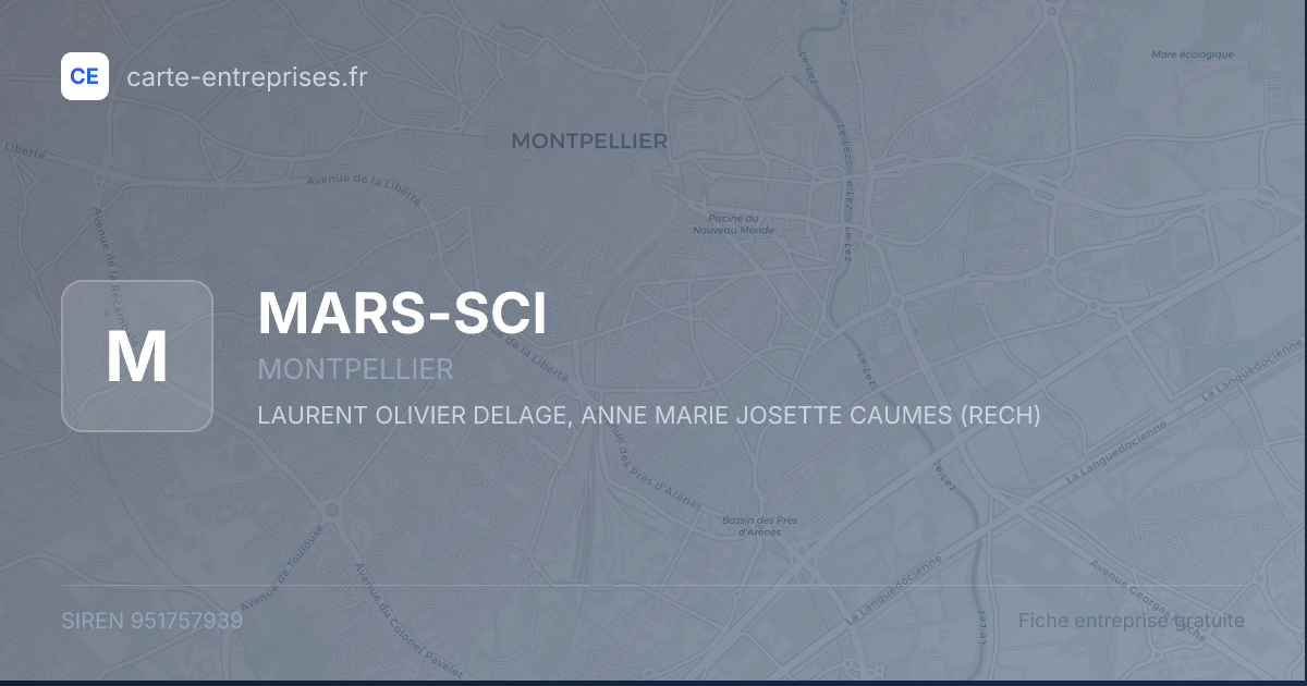 MARS-SCI — 951757939 — fiche entreprise