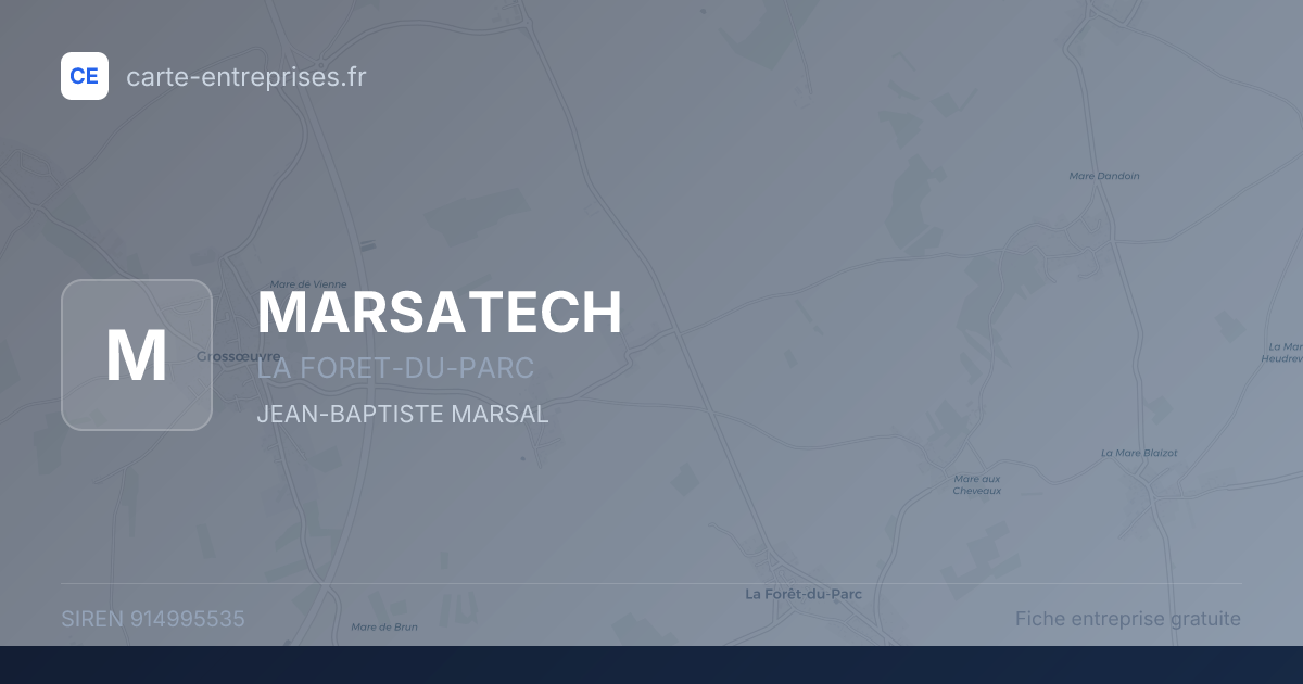 MARSATECH — 914995535 — fiche entreprise
