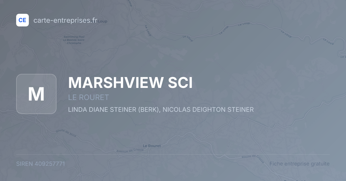 MARSHVIEW SCI — 409257771 — fiche entreprise