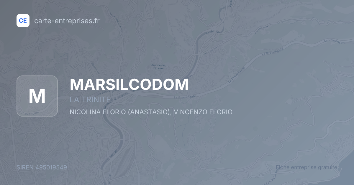 MARSILCODOM — 495019549 — fiche entreprise
