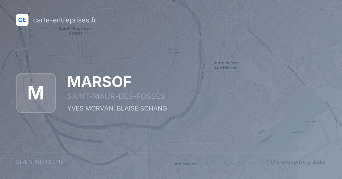 MARSOF — 487427718 — fiche entreprise