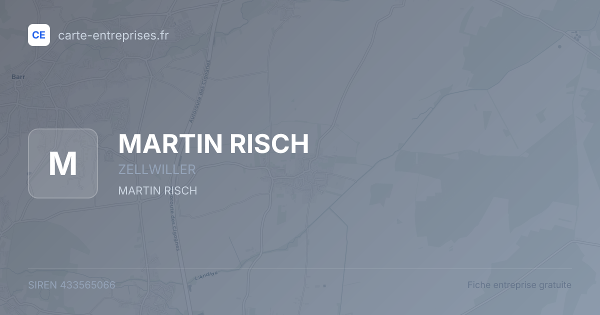 MARTIN RISCH — 433565066 — fiche entreprise