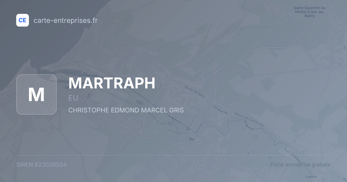 MARTRAPH — 823026554 — fiche entreprise