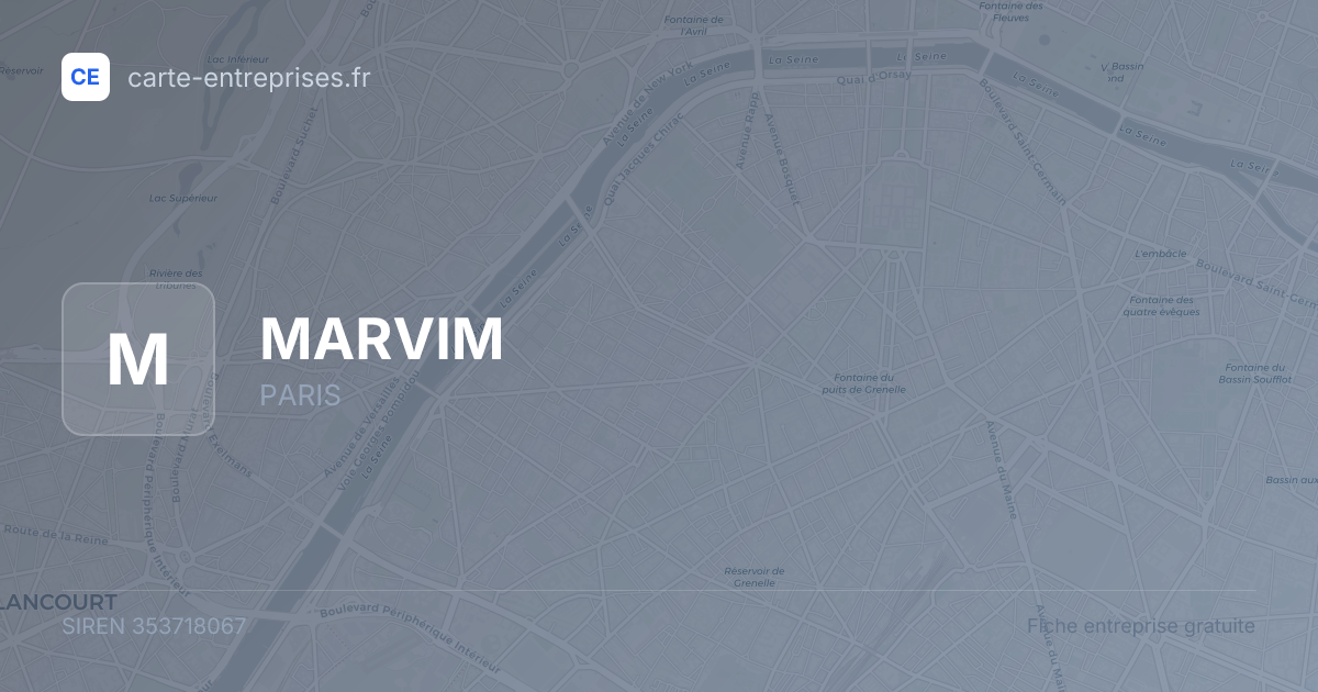 MARVIM — 353718067 — fiche entreprise