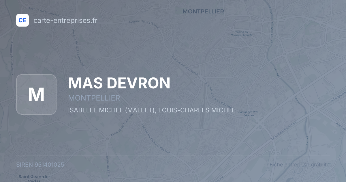 MAS DEVRON — 951401025 — fiche entreprise