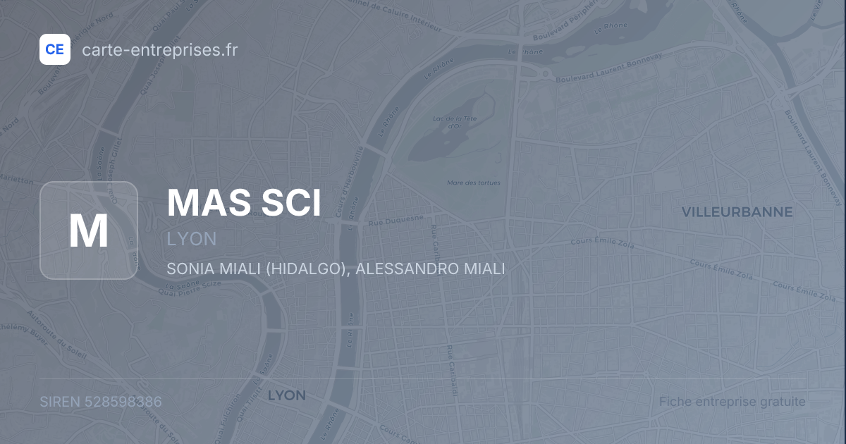 MAS SCI — 528598386 — fiche entreprise