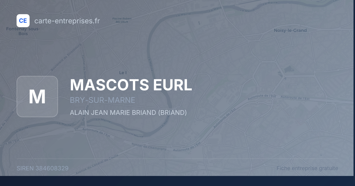 MASCOTS EURL — 384608329 — fiche entreprise