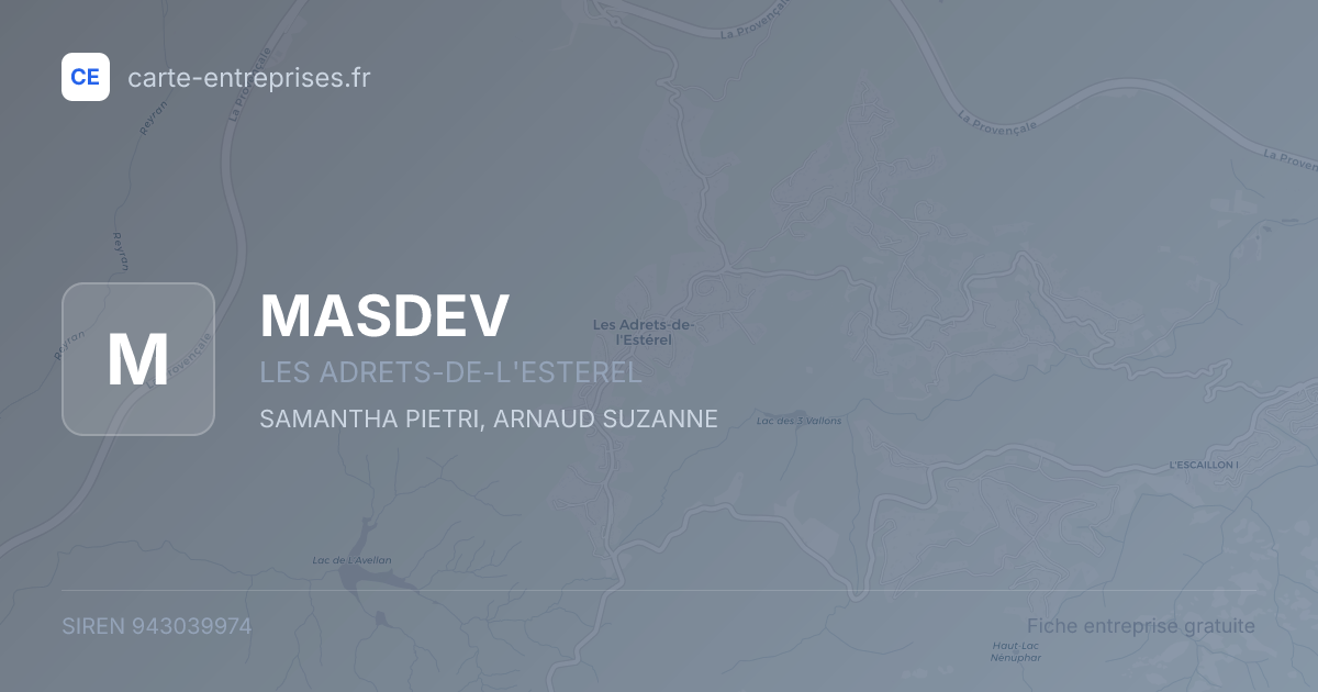 MASDEV — 943039974 — fiche entreprise