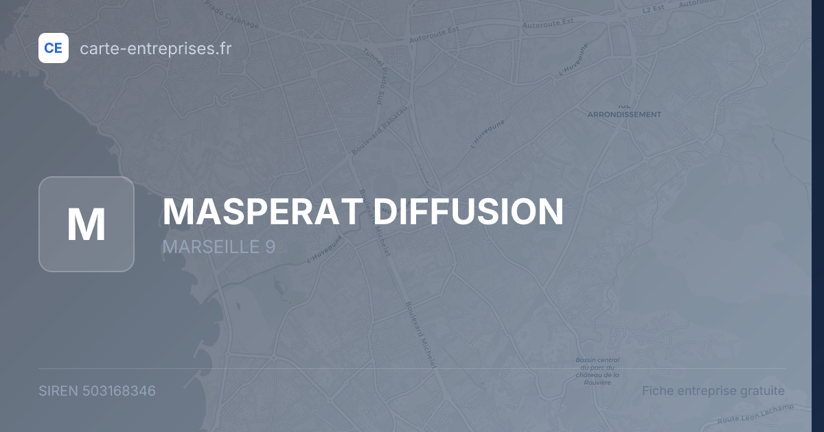 MASPERAT DIFFUSION — 503168346 — fiche entreprise