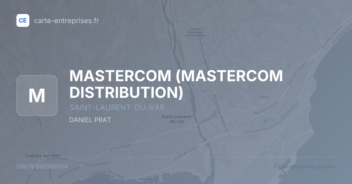 MASTERCOM (MASTERCOM DISTRIBUTION) — 899566004 — fiche entreprise