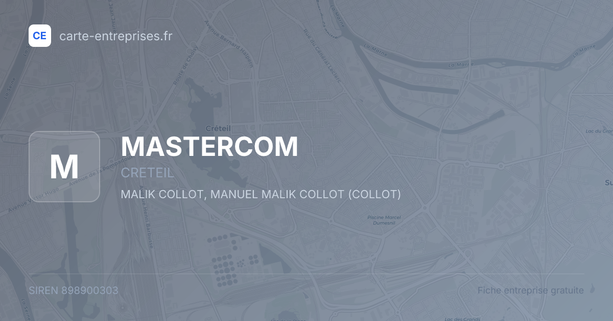 MASTERCOM — 898900303 — fiche entreprise