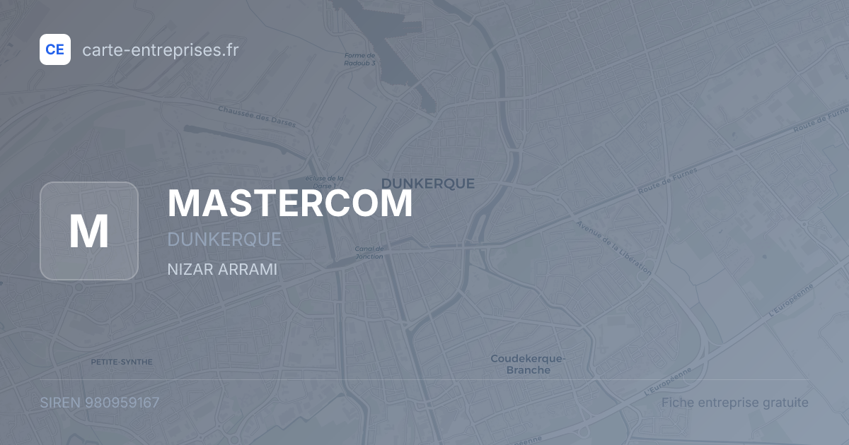 MASTERCOM — 980959167 — fiche entreprise