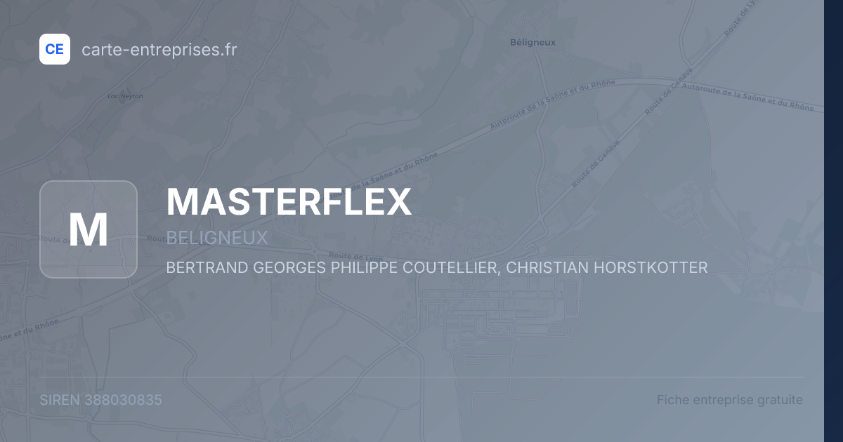 MASTERFLEX — 388030835 — fiche entreprise