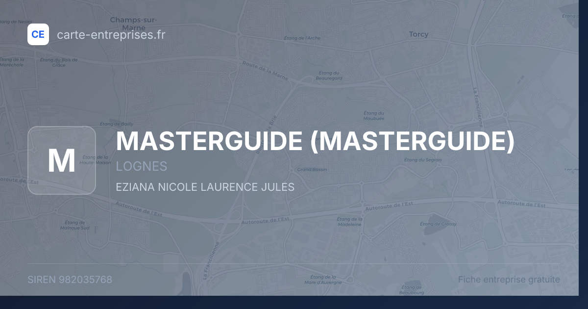MASTERGUIDE — 982035768 — fiche entreprise