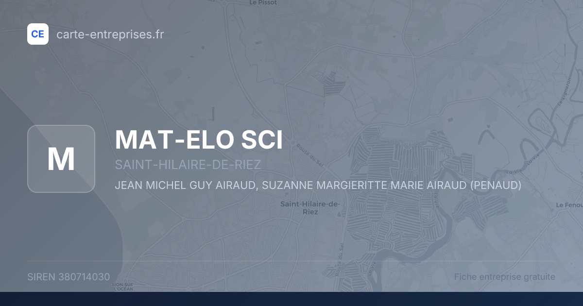 MAT-ELO SCI — 380714030 — fiche entreprise
