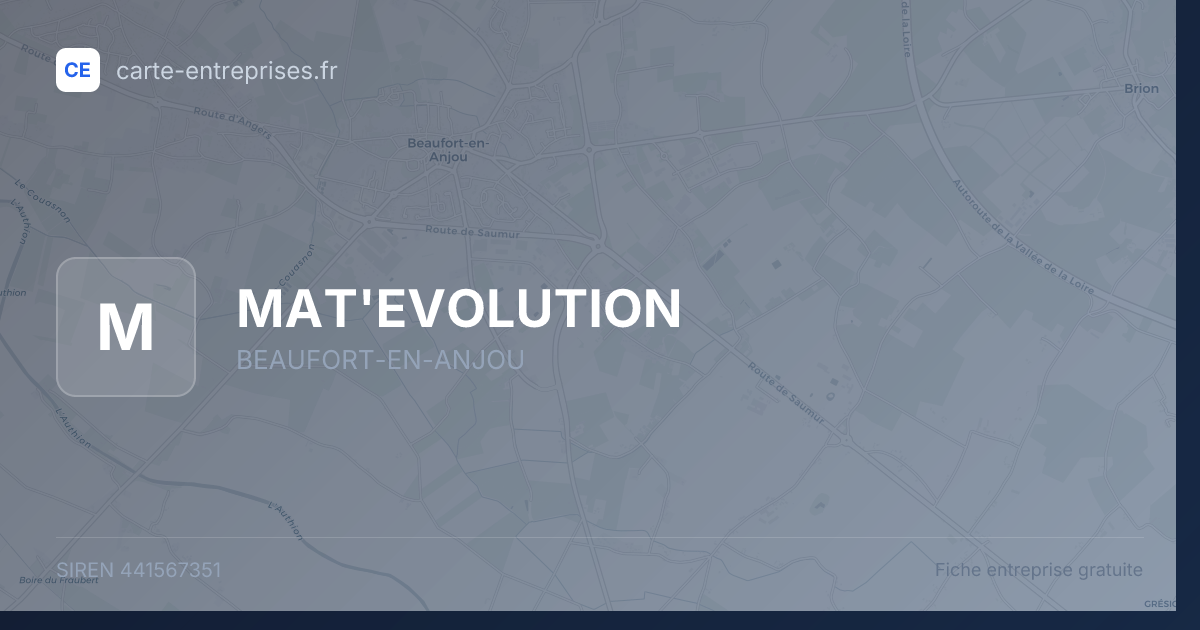 MAT'EVOLUTION — 441567351 — fiche entreprise