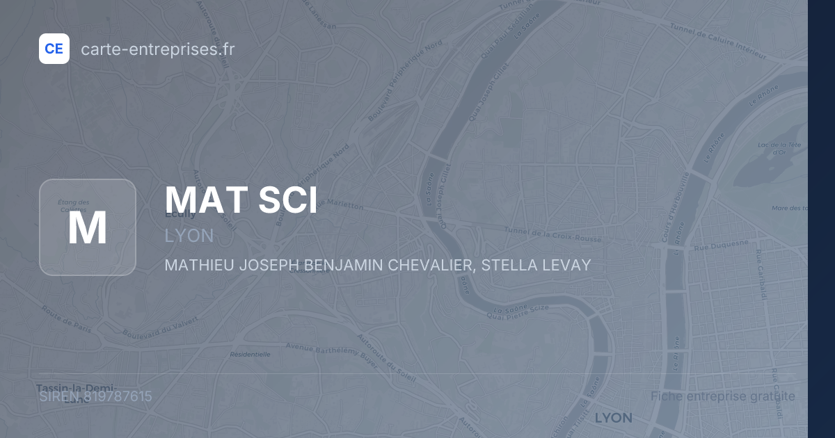 MAT SCI — 819787615 — fiche entreprise