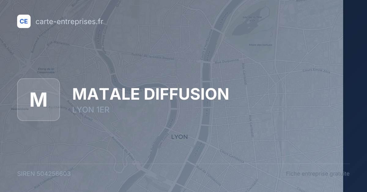 MATALE DIFFUSION — 504256603 — fiche entreprise