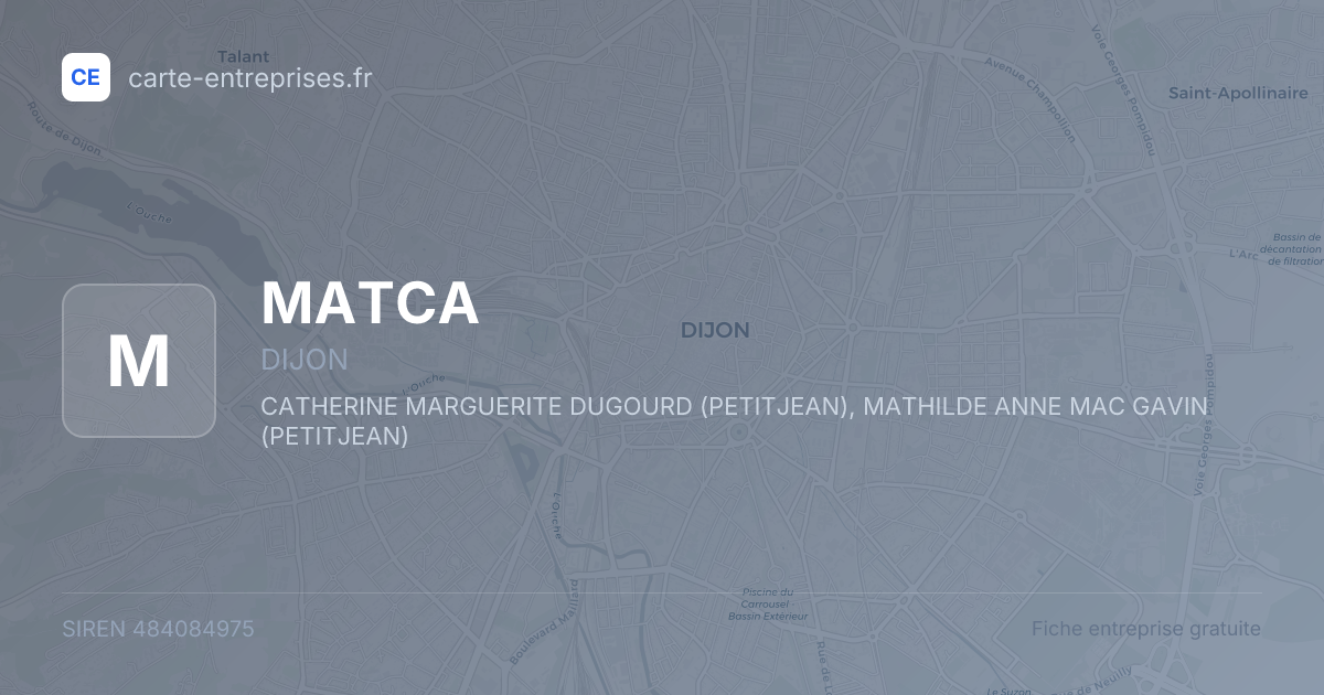 MATCA — 484084975 — fiche entreprise