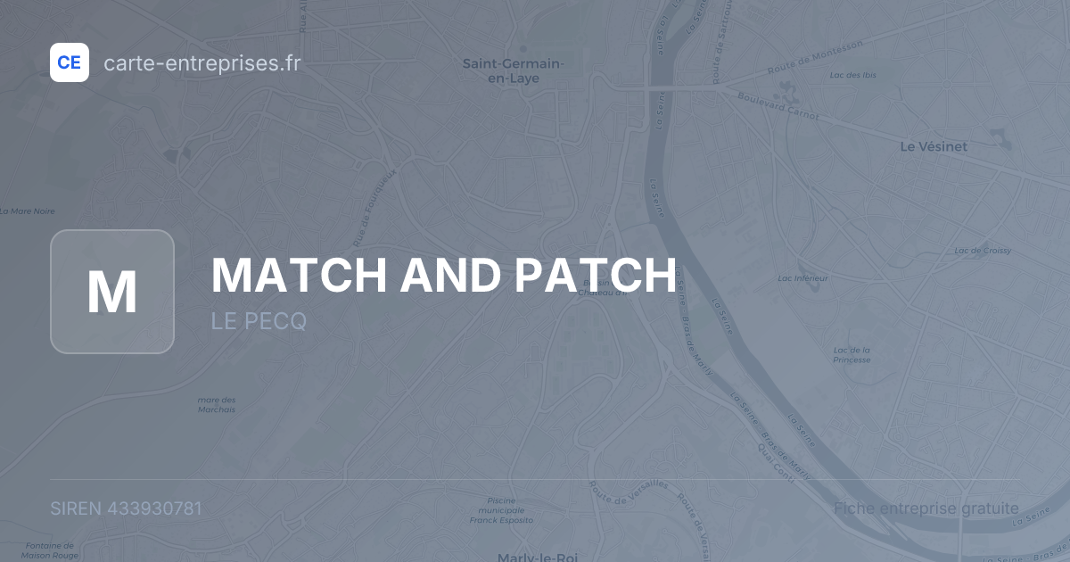 MATCH AND PATCH — 433930781 — fiche entreprise