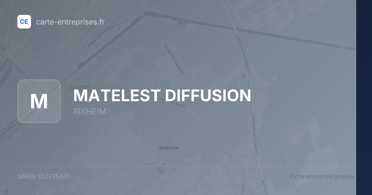 MATELEST DIFFUSION — 353275431 — fiche entreprise