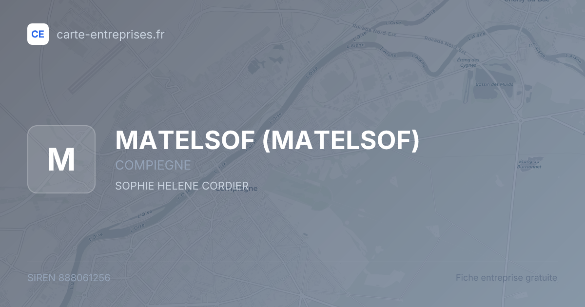 MATELSOF — 888061256 — fiche entreprise