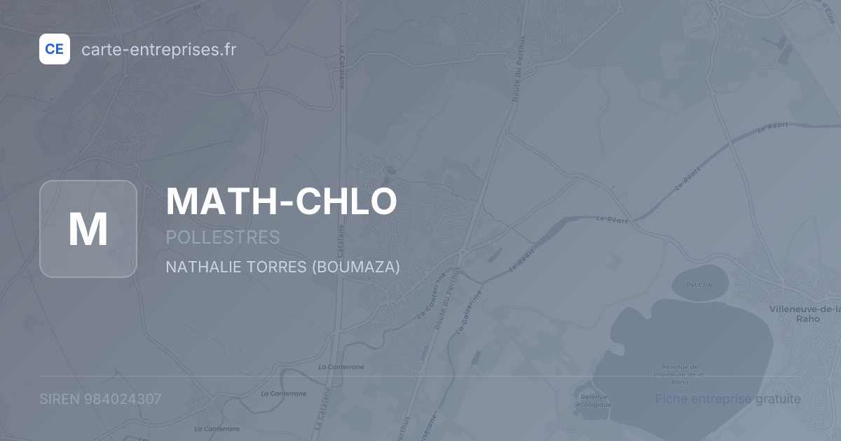 MATH-CHLO — 984024307 — fiche entreprise