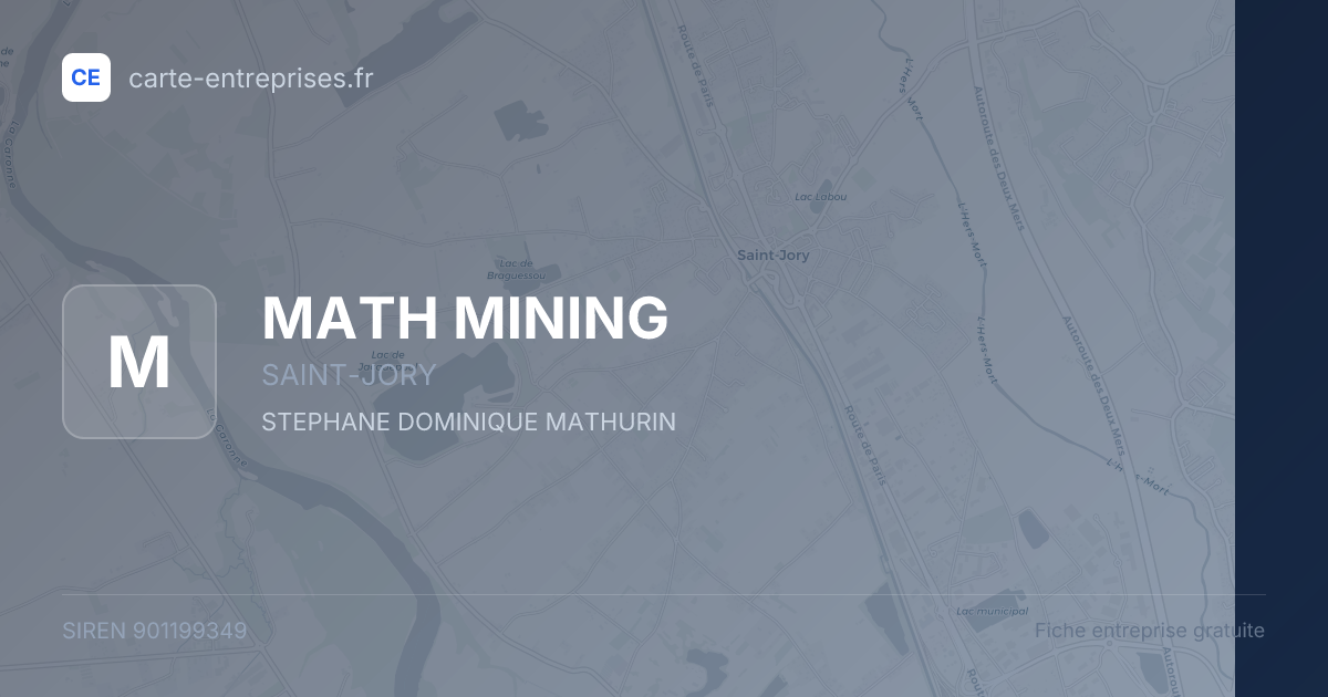 MATH MINING — 901199349 — fiche entreprise