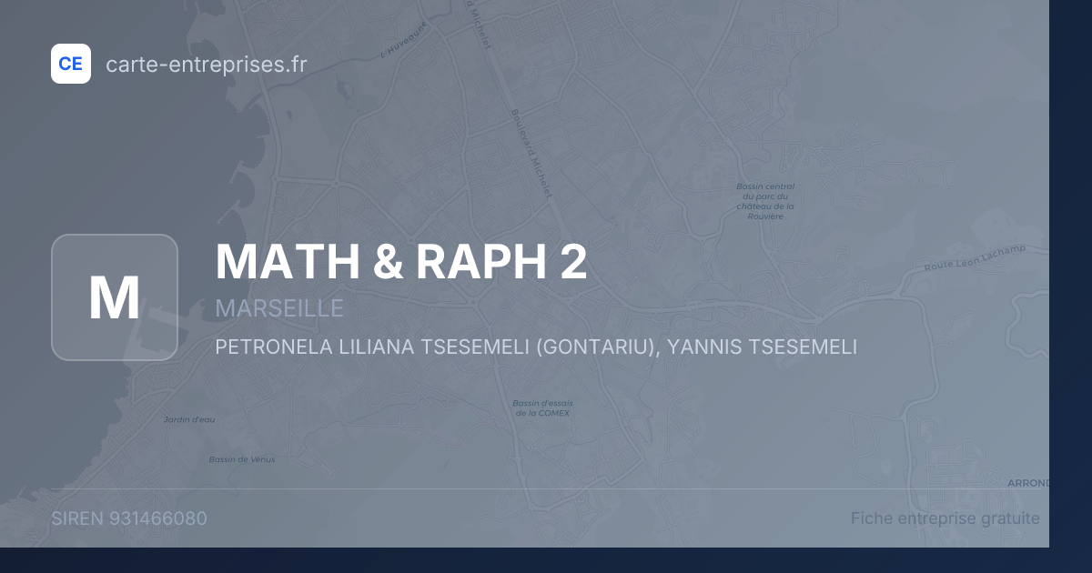 MATH & RAPH 2 — 931466080 — fiche entreprise