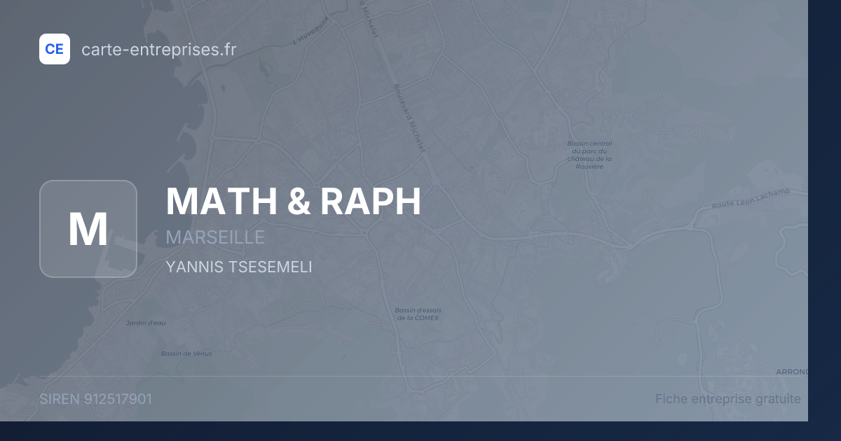 MATH & RAPH — 912517901 — fiche entreprise