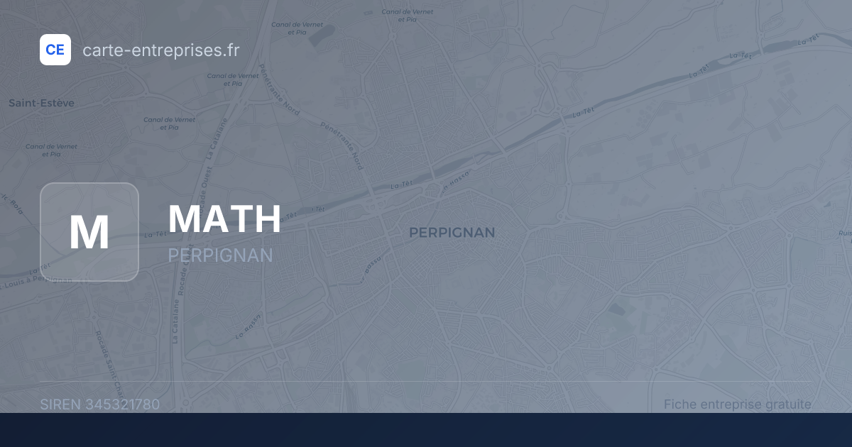 MATH — 345321780 — fiche entreprise