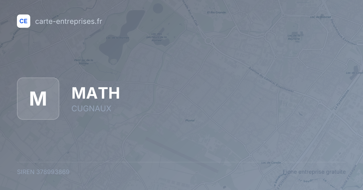 MATH — 378993869 — fiche entreprise