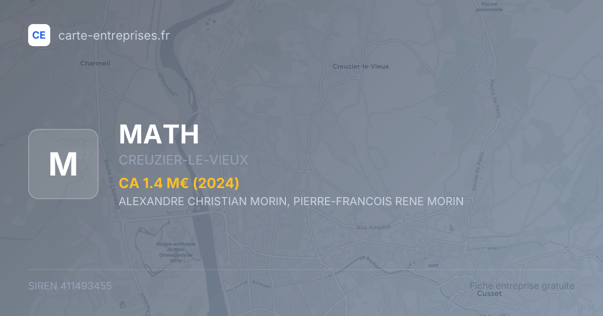 MATH — 411493455 — fiche entreprise