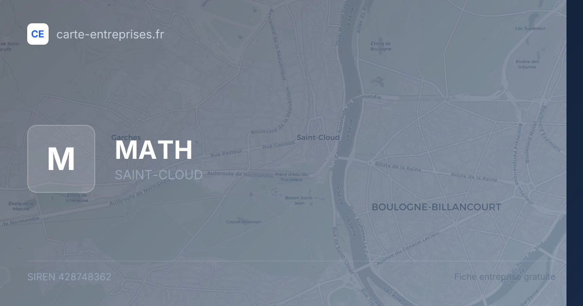 MATH — 428748362 — fiche entreprise