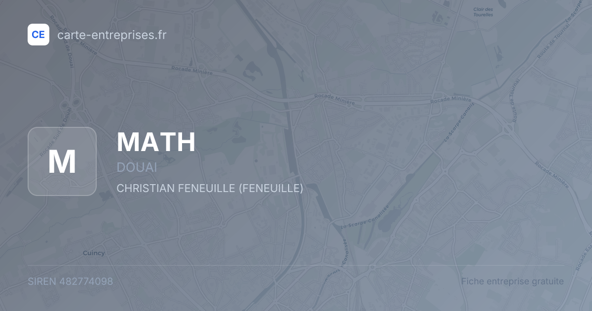 MATH — 482774098 — fiche entreprise