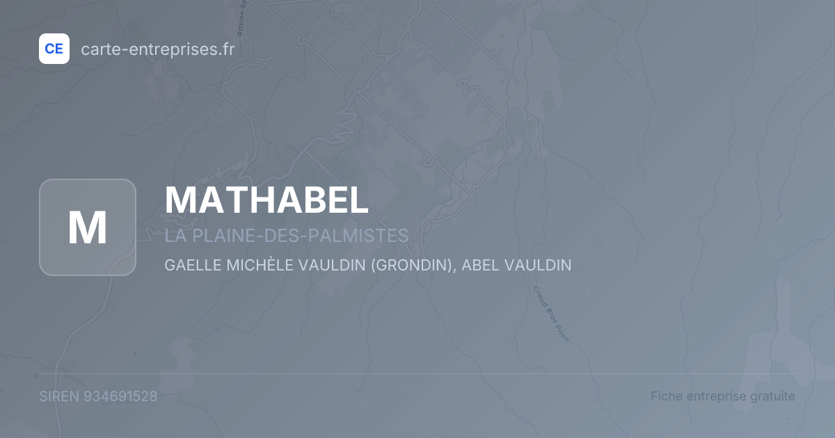MATHABEL — 934691528 — fiche entreprise