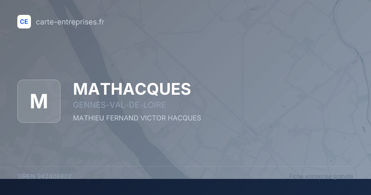 MATHACQUES — 942406802 — fiche entreprise