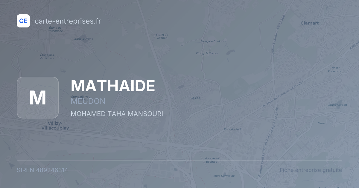 MATHAIDE — 489246314 — fiche entreprise