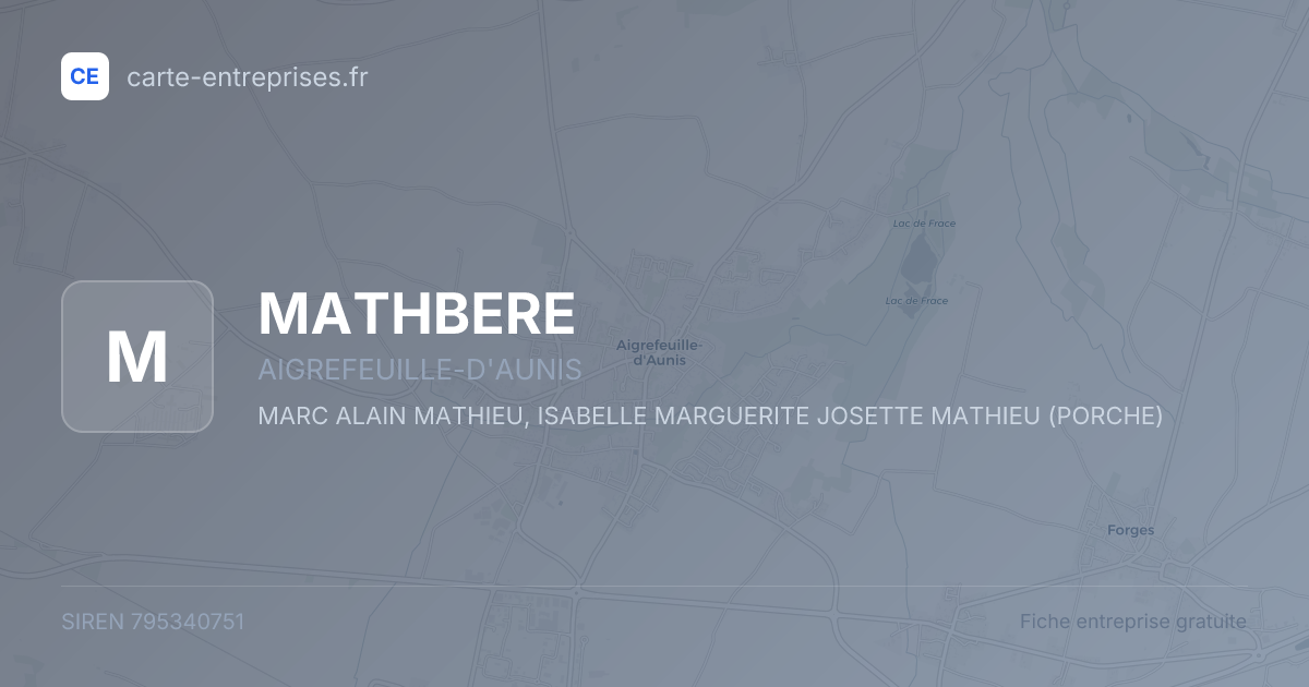 MATHBERE — 795340751 — fiche entreprise