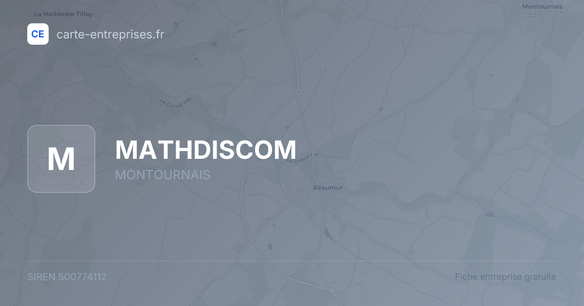 MATHDISCOM — 500774112 — fiche entreprise