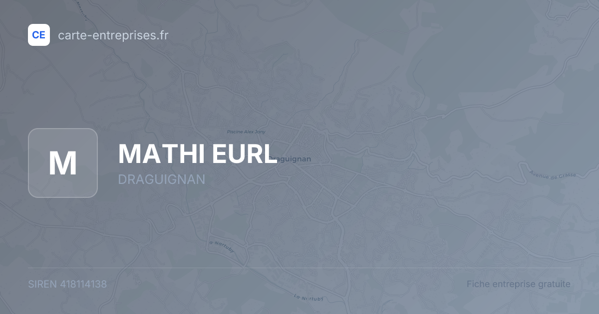MATHI EURL — 418114138 — fiche entreprise