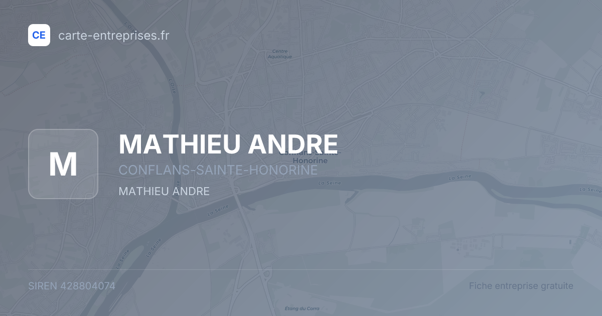 MATHIEU ANDRE — 428804074 — fiche entreprise